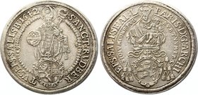 Austria Salzburg 1 Thaler 1642 
KM# 87; Silver; Paris von Lodron
