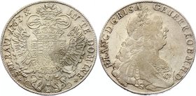Holy Roman Empire 1 Thaler 1753 KB - Kremnitz
KM# 2038; Silver; Franz I
