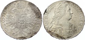 Holy Roman Empire 1 Thaler 1767 ICSK
KM# 1839; Silver; Maria Theresia; Vienna; Unmounted