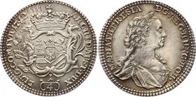 Holy Roman Empire 1/4 Thaler 1742 
Herinek# 744, Eypeltauer 17. Hall mint in Tyrol. Maria Theresa (1740-1780). Silver, UNC, mint luster. Amazing cond...