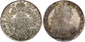 Holy Roman Empire Thaler 1771 F / A-S
Dav# 1164, KM# 2074.2 (UNC=1500$), Voglh. 292 (RR), Herinek# 97. Joseph II (1765-1780). Hall mint in Tirol. Sil...