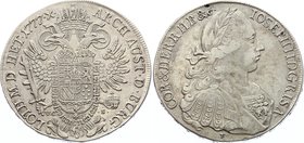 Austria 1 Thaler 1777 F VC-S
KM# 2074; Silver; Joseph II Regency