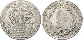 Austria 20 Kreuzer 1783 G - Frauenbach
KM# 2069; Silver; Joseph II