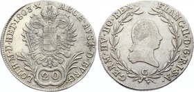 Austria 20 Kreuzer 1803 C - Prague
KM# 2139; Silver; Franz II