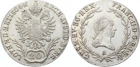 Austria 20 Kreuzer 1804 A - Wien
KM# 2139; Silver; Franz II