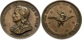 Austria Bronze Medal 1859 Schillers Jubilee in Wien
Medaille Schiller "Jubelfeier in Wien" 1859 Kupfer, 9.34g, 25mm. Rarity.