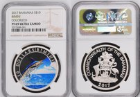 Bahamas 10 Dollars 2017 NGC PF 69 UC
Bimini Colorized; Mint. 500 coins; Rare! With Certificate