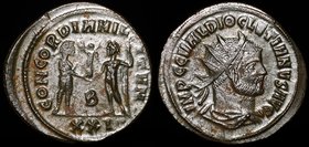 Ancient World Roman Empire Diocletian Antoninianus 284 - 305
RIC V 306 B; Cohen#33; Billon 3.54g 23x21mm; IMP C C VAL DIOCLETIANVS AVG, Radiate and D...