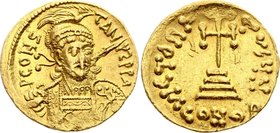 Ancient World Byzantium Solid Constantin IV 625-685 
Gold 4.43g 19mm; XF