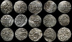Golden Horde Lot of 15 Silver Dirhems 1336 - 1355 AD AH 737-756
Uzbek and Jani Bek Khan; Silver 22.70g