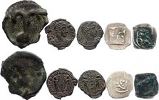 Ancient World Lot of 5 Coins 
Lot Сontains 3 Ancient Coins & 2 Austria-Hungary Pfenning 1399-1441; With Silver