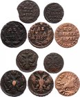 Russia Lot of 5 Coins 1713 - 1750
1 Kopek 1713, Denga 1748,1750, Polushka 1735,1736