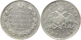 Russia 1 Rouble 1829 СПБ НГ 
Bit# 107; 1,5 Rouble Petrov; Silver 20,65g.; Mint lustre