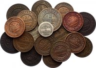 Russia Nice Lot of 18 Coins 1869-1913 
3 & 5 Kopeks 1869-1913; + Russia - Poland 15 Kopeks - 1 Zloty 1838 MW; Scarcer Dates & Better Conditions inclu...