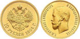 Russia 10 Roubles 1904 АР PROOF
Bit# 12; Gold, UNC, PROOF. Very rare coin in this quality!