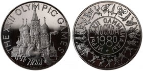 Russia - USSR - Italy Summer Olympic Games in Moscow 1980 
Silver (0.925) 22.07g 43 mm; Proof