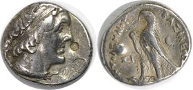 Griechische Münzen, AEGYPTUS. Königreich der Ptolemäer, Ptolemaios II., (285-246 v.Chr.), AR Tetradrachme, Sidon, Leiter Ptolemäus r. Diademed / Eagle...