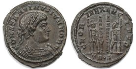 Römische Münzen, MÜNZEN DER RÖMISCHEN KAISERZEIT. Constantinus (II.) als Caesar 317-337 n. Chr. Follis (Trier) 330-335 n. Chr, 2. Offizin. Vs: CONSTAN...