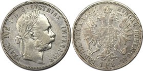RDR – Habsburg – Österreich, RÖMISCH-DEUTSCHES REICH. Österreich-Ungarn. Franz Joseph I. (1848-1916). 1 Florin (Gulden) 1887. Silber. Jaeger 342. Sehr...