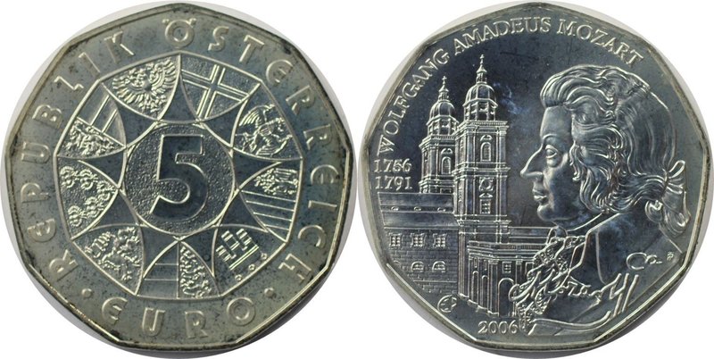 RDR – Habsburg – Österreich, REPUBLIK ÖSTERREICH. 250. Geburtstag von Wolfgang A...