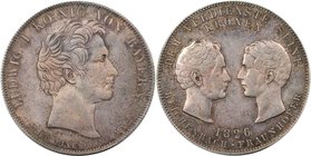 Altdeutsche Münzen und Medaillen, BAYERN / BAVARIA. Ludwig I. (1825-1848). Konv.-Taler 1826, Reichenbach-Fraunhofer. Silber. Dav. 558, AKS 114, Kahnt ...