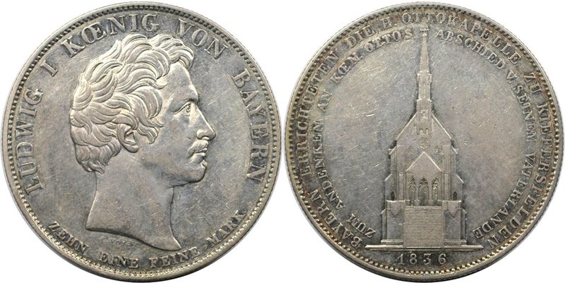 Altdeutsche Münzen und Medaillen, BAYERN / BAVARIA. Ludwig I. (1825-1848). Konv....