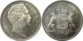 Altdeutsche Münzen und Medaillen, BAYERN / BAVARIA. Maximillian II. Joseph (1848-1864). Doppelgulden 1848. AKS 150, Thun 90, Jaeger 83. Seltenes Jahr....