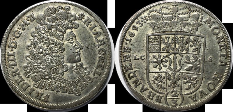Altdeutsche Münzen und Medaillen, BRANDENBURG IN PREUSSEN. Friedrich III. (1688-...