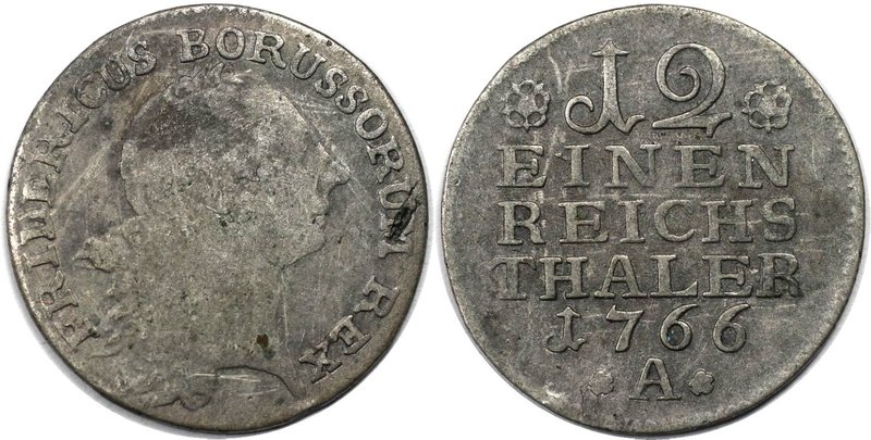 Altdeutsche Münzen und Medaillen, BRANDENBURG IN PREUSSEN. Friedrich II. (1740-1...