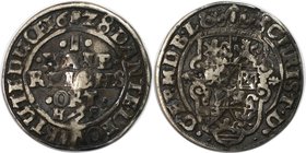 Altdeutsche Münzen und Medaillen, BRAUNSCHWEIG-LÜNEBURG-CELLE. Christian von Minden (1611-1633). 1/2 Reichsort (1/8 Taler) 1628 HS, Silber. 3.42 g. KM...