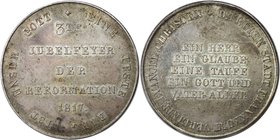 Altdeutsche Münzen und Medaillen, FRANKFURT-STADT. a.d. 300 Jf. der Reformation. Silbermedaille 1817, Silber. 21.66 g. 39 mm. J.u.F. 1014, Slg. Whitin...