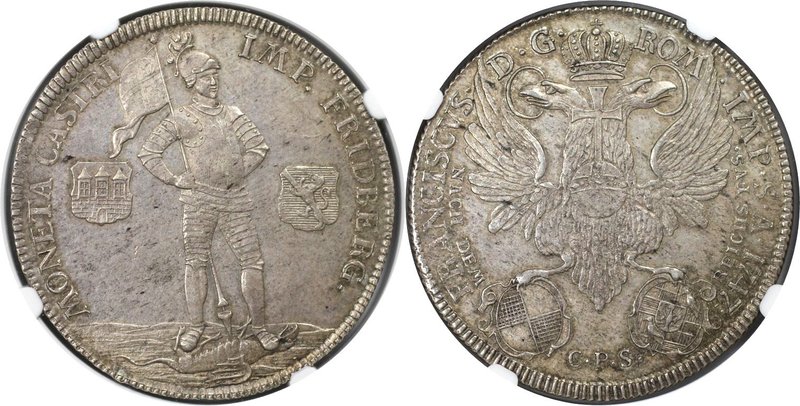 Altdeutsche Münzen und Medaillen, FRIEDBERG. Johann Eitel II. Taler 1747 CPS, Si...