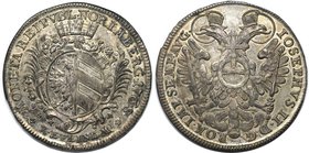 Altdeutsche Münzen und Medaillen, NÜRNBERG, Stadt. Taler 1768 SR. Gekröntes Wappen in reich verzierter Kartusche. / Nimbierter Reichsadler, Titel Jose...