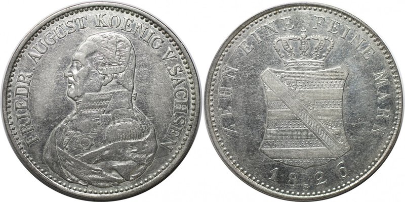 Altdeutsche Münzen und Medaillen, SACHSEN. August III./I. (1763-1827). Taler 182...