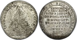 Altdeutsche Münzen und Medaillen, SACHSEN - ALBERTINE. Johann Georg IV. (1691-1694). Pyramide mit Schrift im Feldager. Sterbedoppelgroschen 1694, Silb...