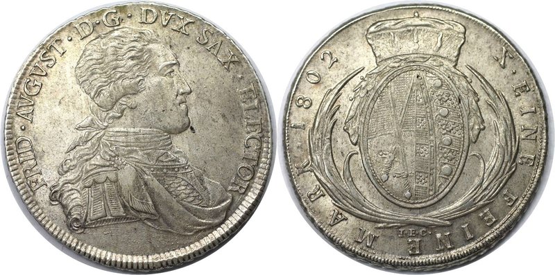 Altdeutsche Münzen und Medaillen, SACHSEN - ALBERTINE. Friedrich August III. (17...