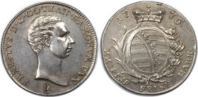 Altdeutsche Münzen und Medaillen, Sachsen-Gotha. Ernst II. Ludwig (1772-1804). 1/2 Konventionstaler 1776, Gotha, Silber. Slg. Mers.3281. Vorzüglich, K...