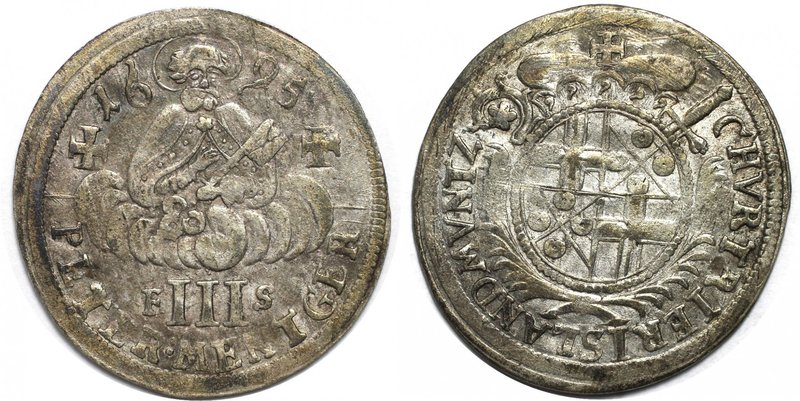 Altdeutsche Münzen und Medaillen, TRIER. Johann Hugo von Orsbeck (1676-1711). II...