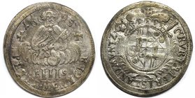 Altdeutsche Münzen und Medaillen, TRIER. Johann Hugo von Orsbeck (1676-1711). III Petermenger 1695 FS, Silber. KM 33. Sehr schön+