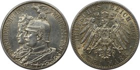 Deutsche Münzen und Medaillen ab 1871, REICHSSILBERMÜNZEN, Preußen, Wilhelm II. (1888-1918). 200 jähriges Bestehen des Königreichs. 2 Mark 1901 A, Sil...