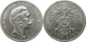 Deutsche Münzen und Medaillen ab 1871, REICHSSILBERMÜNZEN, Preußen, Wilhelm II. (1888-1918). 5 Mark 1907 A, Silber. Jaeger 104. Sehr schön-vorzüglich...