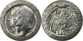 Deutsche Münzen und Medaillen ab 1871. REICHSSILBERMÜNZEN. Preußen. Wilhelm II. (1888-1918). Universität Berlin Jahrhundertfeier. 3 Mark 1910 A, Silbe...