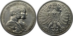 Deutsche Münzen und Medaillen ab 1871, REICHSSILBERMÜNZEN, Sachsen-Weimar-Eisenach. Wilhelm Ernst (1901-1918). 3 Mark 1915 A, zur 100 jahr-Feier. Silb...