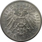 Deutsche Münzen und Medaillen ab 1871, REICHSSILBERMÜNZEN, Württemberg. Wilhelm II. (1891-1918). 5 Mark 1913 F. Silber. Jaeger 176. Vorzüglich-stempel...