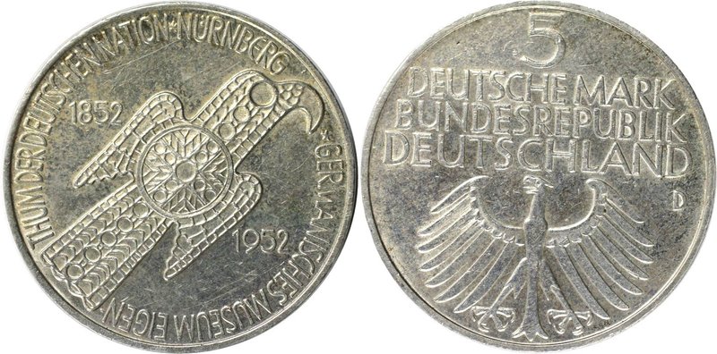 Deutsche Münzen und Medaillen ab 1945, BUNDESREPUBLIK DEUTSCHLAND. Germanisches ...