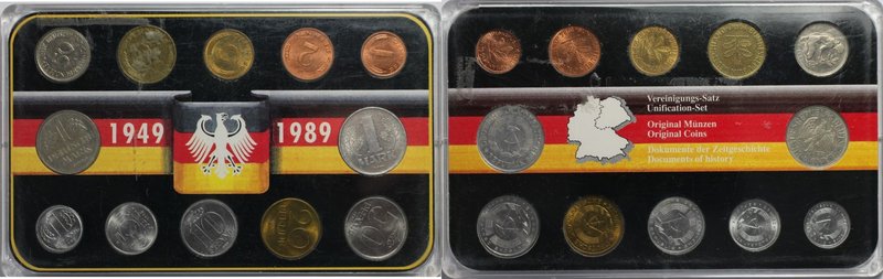 Deutsche Münzen und Medaillen ab 1945, Lots und Samllungen. DDR. Set 1989. Set i...
