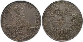 Europäische Münzen und Medaillen, Dänemark / Denmark. Speciedaler 1627 NS, Silber. NGC XF-45, feine Patina