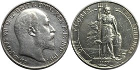 Europäische Münzen und Medaillen, Großbritannien / Vereinigtes Königreich / UK / United Kingdom. Edward VII. Florin 1903, Silber. KM 801. Spink 3981. ...