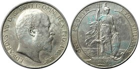 Europäische Münzen und Medaillen, Großbritannien / Vereinigtes Königreich / UK / United Kingdom. Edward VII. Florin 1908, Silber. KM 801. Spink 3981. ...