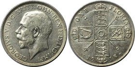 Europäische Münzen und Medaillen, Großbritannien / Vereinigtes Königreich / UK / United Kingdom. George V. Florin 1918, Silber. KM 817. Spink 4012. Se...